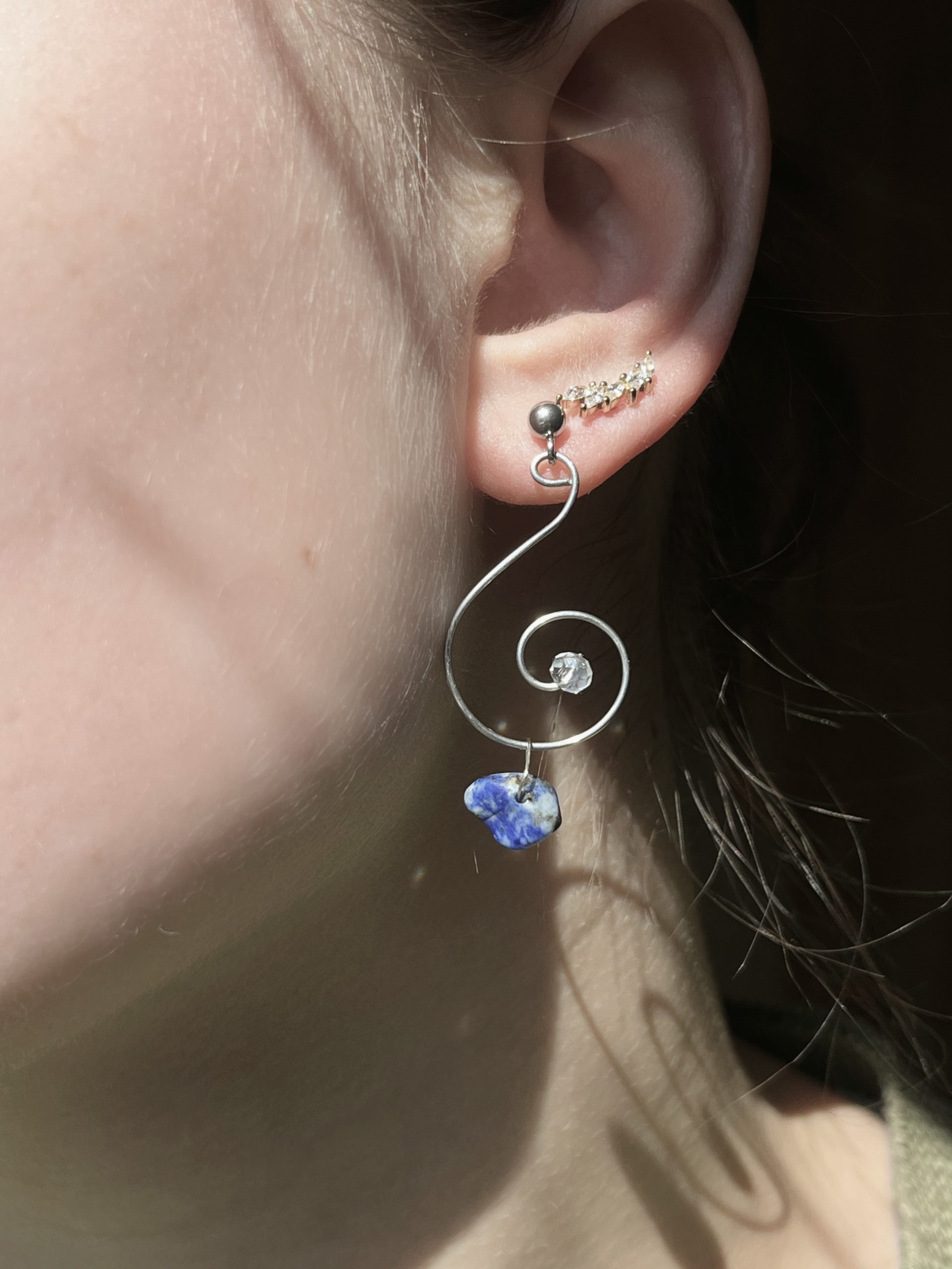 Lapislazuli Ohrringe – Bild 3